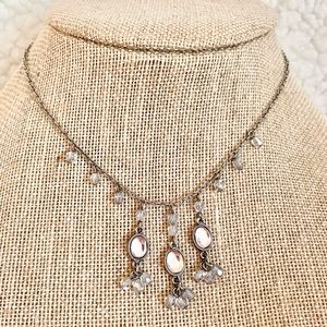 David Aubrey Crystal Drop Necklace